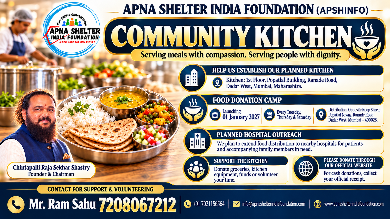 A Community Kitchen of Care, Dignity & Hope.